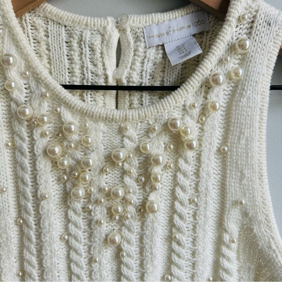 House of Harlow 1960 Cream Knit Tank Top - Picture 3 of 7